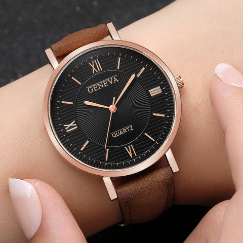 [variant_title] - New Fashion Montre Femme Kadin Saat Watch Women Geneva Hours Clock Leather Quartz Ladies Watch Relogio Feminino Dropshipping &A