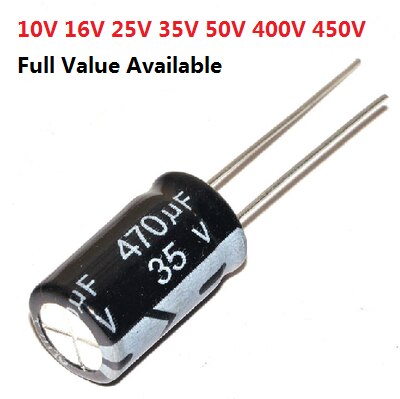 [variant_title] - 20pcs 50V Aluminum electrolytic capacitor 50V 0.47UF 1UF 2.2UF 3.3UF 4.7UF 10UF 22UF 33UF 47UF 100UF 220UF 330UF 470UF 0.47/2.2