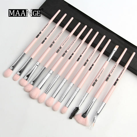 [variant_title] - Makeup brushes set professional 12 pcs/lot Makeup Brushes Set Eye Shadow Blending Eyeliner Eyelash Eyebrow Brush For Makeup Tool