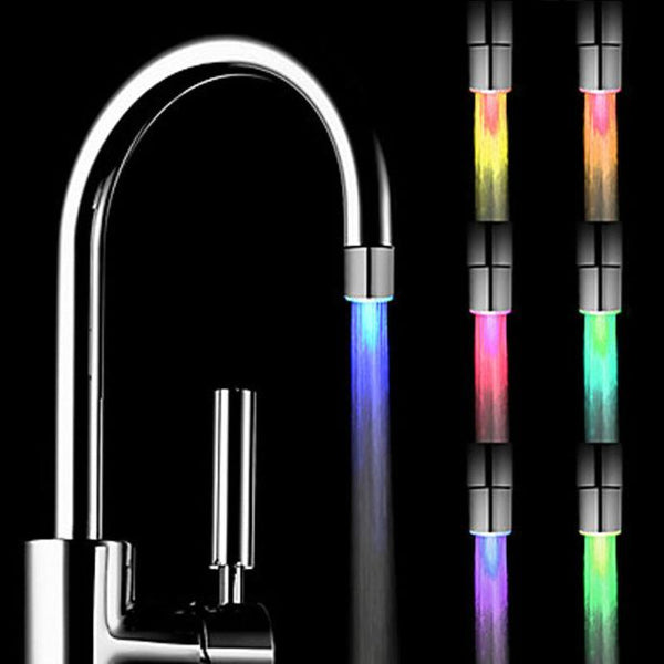 [variant_title] - Romantic 7 Color Change LED Light Shower Head Water Bath Home Bathroom Glow