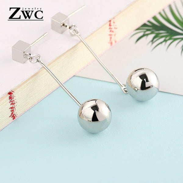 ZWC Fashion New Women's Acrylic Drop Earrings Hot Selling Long Dangling Earrings Gift For Women Party Wedding Jewelry Brincos