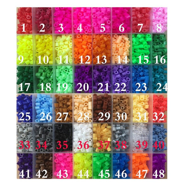 [variant_title] - 500pcs/pack 5mm Hama Beads 3D Puzzle Toys Zabawki 48 Colors Perler Educational Toys Craft Puzzle Toys for Children Brinquedos