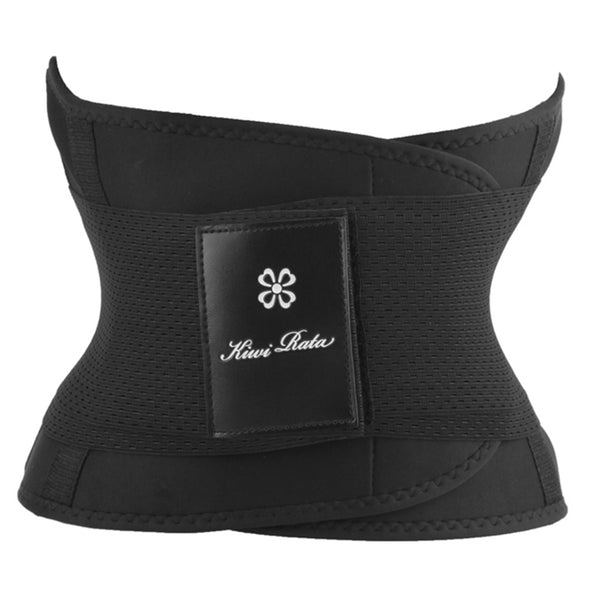 Black / S - Sweat Neoprene Weight Loss Body Shaper Waist Trainer Cincher Corsets Best Workout Sauna Suit Thermo Slimming Belt for Women