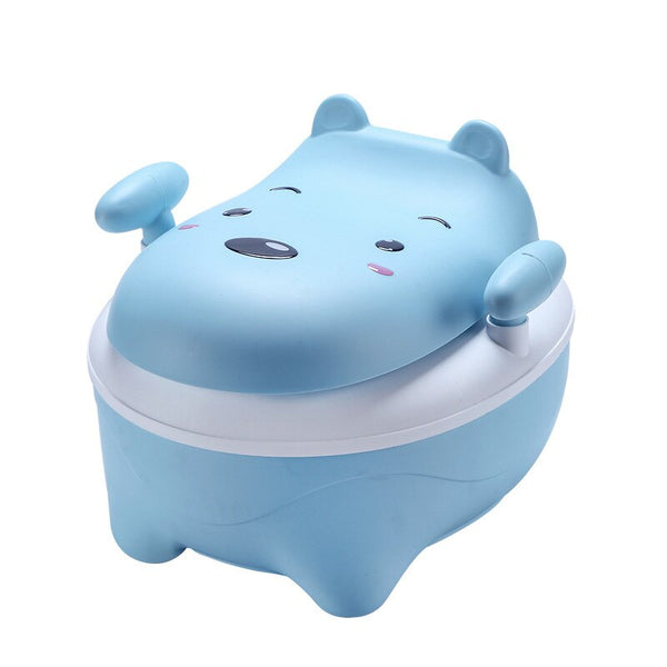 [variant_title] - Baby Potty Toilet Bowl Children's Training Pan Toilet Seat Cartoon Bear Bedpan Portable Kids Urinal Comfortable Backrest Potties