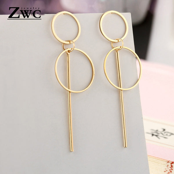 ZWC Fashion New Women's Acrylic Drop Earrings Hot Selling Long Dangling Earrings Gift For Women Party Wedding Jewelry Brincos