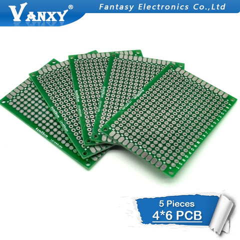 Default Title - 5pcs 4x6cm 4*6 Double Side Prototype PCB diy Universal Printed Circuit Board