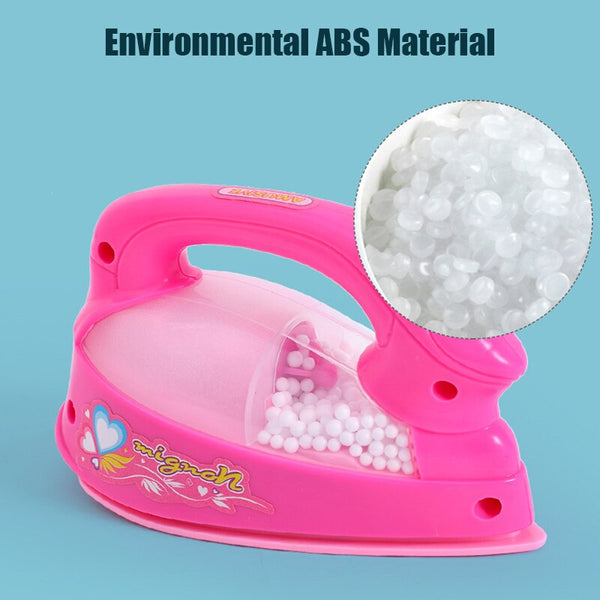 [variant_title] - 1 Set Kids Toy Electronic Washing Machine Mini Pretend Role Play Iron Fan Juicer Mixer AN88 (as shown)