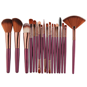 1 - MAANGE 15/18 Pcs Professional Makeup Brushes Set Comestic Powder Foundation Blush Eyeshadow Eyeliner Lip Make up Brush Tools