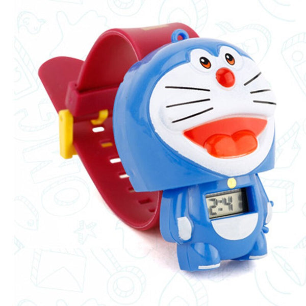 9 - Children Watch Doraemon  Batman Captain America Hello Kitty Nijago Hulkbuster Iron Man Spiderman Toy for Children Watch Girl Boy