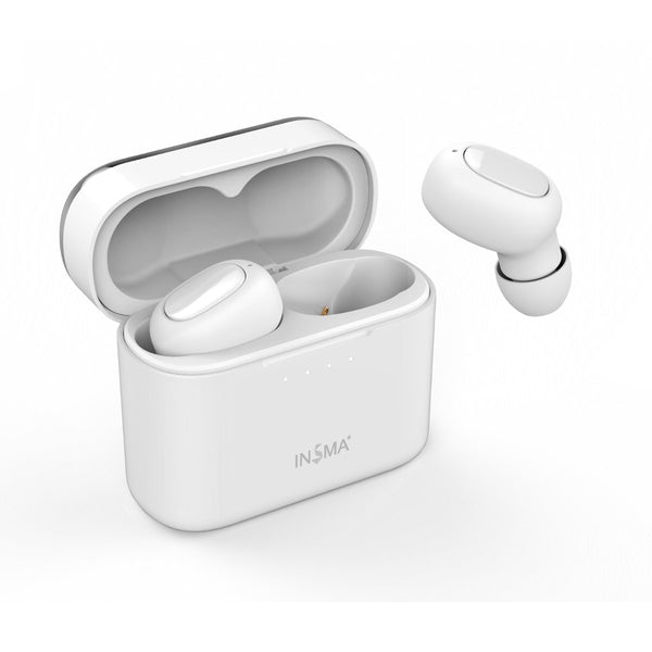 [variant_title] - INSMA AirBuds  with QI Charging Case Mini TWS Earphone bluetooth 5.0 Earbuds Hi-Fi Stereo Wireless  Headset White