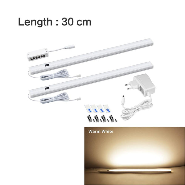 Warm 2x30cm Lamp - Kitchen Lights Accessories Hand Sweeping Sensor Under Cabinet Led Strip Bar Lights 5W 6W 7W DIY Kitchen Bedside Lights LED Lamp