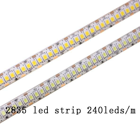 2835-240leds-1m / RGB / 12V - SMD 2835 5630 5050 60/120/240/480LEDs/m RGB LED Strip 5M 300/600/1200/2400LEDs/m  DC12V 24V W RGB LED Light Strips Flexible Tape