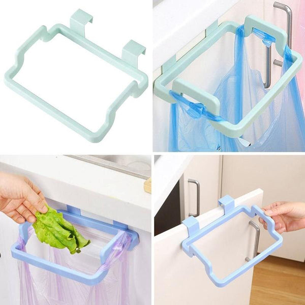 [variant_title] - 1pcs Hanging Trash Garbage Rubbish Kitchen Carrier Plastic Bag Bin Sack Hanger Holder for kitchen