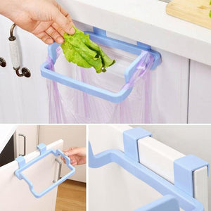 [variant_title] - 1pcs Hanging Trash Garbage Rubbish Kitchen Carrier Plastic Bag Bin Sack Hanger Holder for kitchen