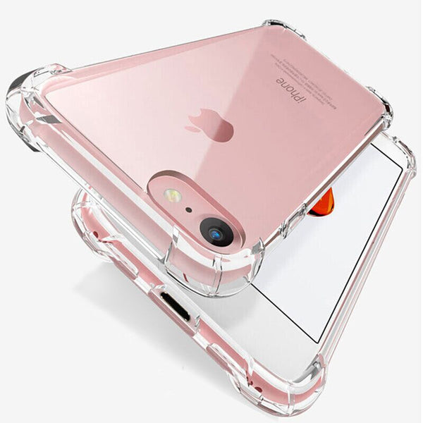 [variant_title] - Luxury Shockproof Silicone Phone Case For iPhone 7 8 6 6S Plus 7 Plus 8 Plus XS Max XR 11 Case Transparent Protection Back Cover