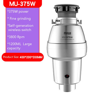MU-375W - Xiaomi miui food garbage processor disposal crusher food waste disposer Stainless steel Grinder material kitchen sink appliance