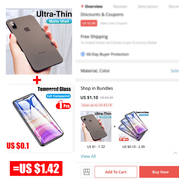 [variant_title] - 0.26mm Ultra Thin Original PP Case On The For iphone X XR XS Max Full Cover For iphone 6 6s 7 8 PLus Matte Shockproof Slim Case