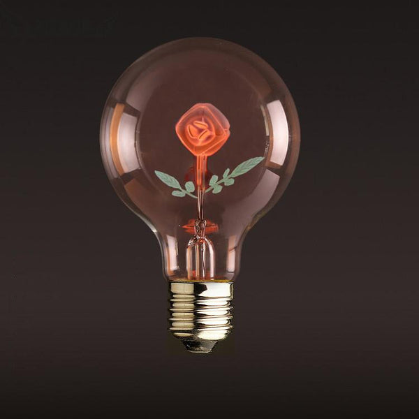 Rose - YNL Edison lamp E27 220v Decorative Incandescent bulb G80 vintage novelty holiday lights 3w christmas lights for home lampada