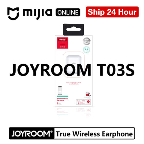 [variant_title] - Joyroom T03S tws Binaural Wireless bluetooths 5.0 earphone In-Ear True wireless White Airbuds Gaming Gamer Earbuds