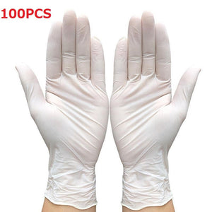 100/50/30/20PCS White Latex Gloves Disposable  Bake Non-Slip Rubber Latex Gloves Household Cleaning Disposable Universal hot
