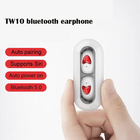 [variant_title] - TW10 TWS Wireless Bluetooth Earphone with Charging Case fone de ouvido Headset Mini Airbuds Handsfree Earbuds Sports Ear Phone