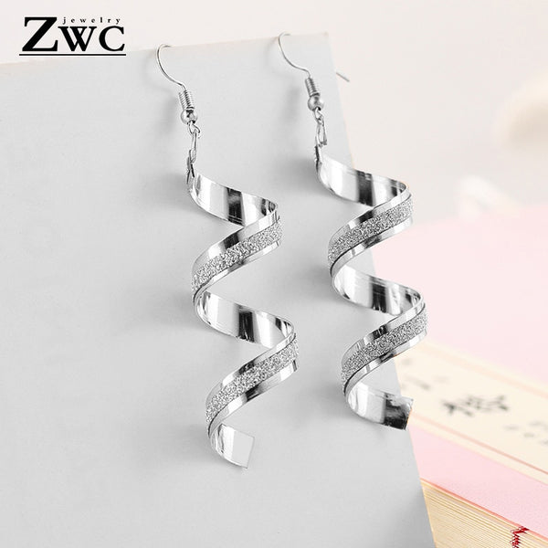 ZWC Fashion New Women's Acrylic Drop Earrings Hot Selling Long Dangling Earrings Gift For Women Party Wedding Jewelry Brincos