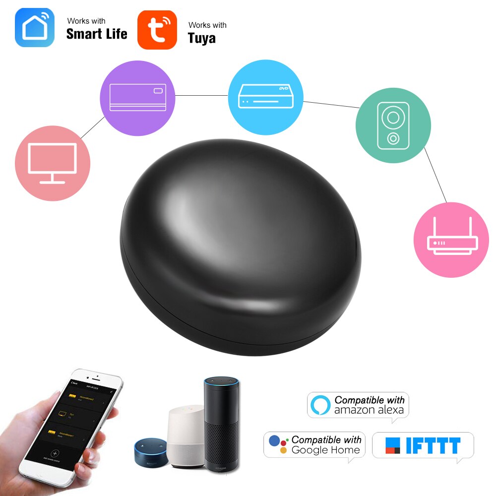 Default Title - Tuya WiFi-IR Remote IR Control Hub 2.4Ghz Wi-Fi Infrared Universal Remote Controller For Alexa Google Home Air Conditioner TV