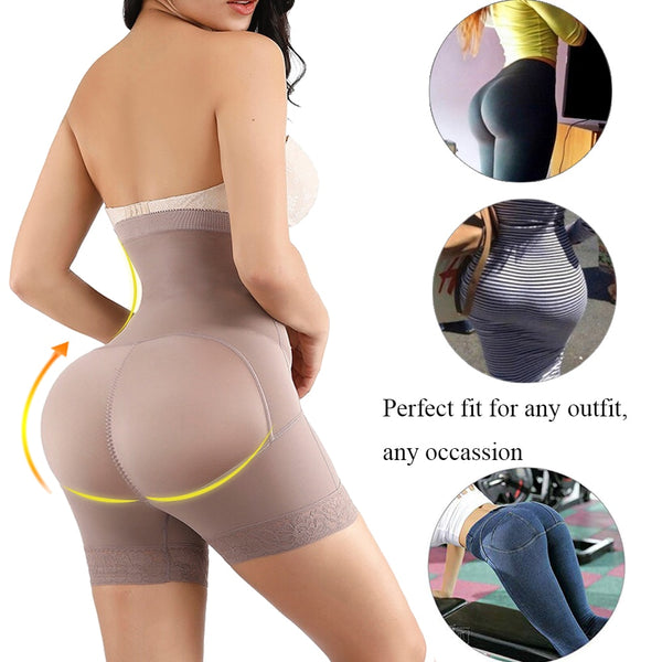 [variant_title] - HEXIN Breasted Lace Butt Lifter High Waist Trainer Body Shapewear Women Fajas Slimming Underwear with Tummy Control Panties