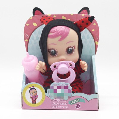 [variant_title] - 3D Silicone inteiro realista Doll Reborn Cry a Baby High quality Magic Tears Dolls toys for children Surprise gift