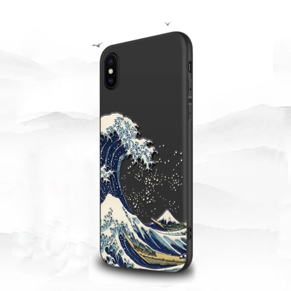 Wave 3D Phone Case For Coque iphone 11 Pro Max 7 8 6s 6 s Plus Case Cover For Funda iphone SE 2020 X XR XS Max 5 s 5s se Cases