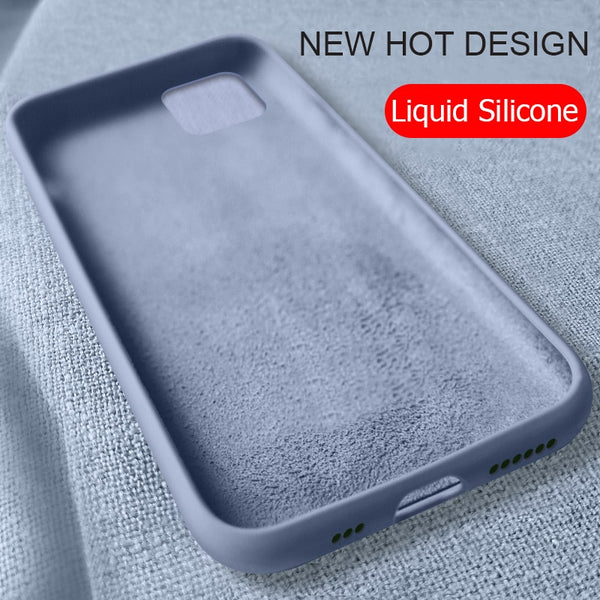 [variant_title] - For Apple iPhone 11 Pro Max Case Liquid Silicone Rubber Soft Cover For Apple iPhone 11 iPhone11 2019 Phone Case Shockproof