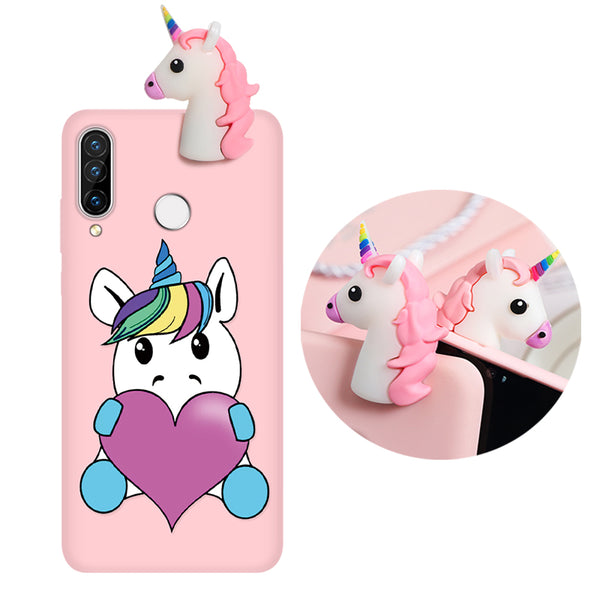 Silicone Cover For Huawei P40 P30 P20 Lite Pro Y9 Y7 Y6 P Smart 2019 Z Plus Cartoon Doll Soft Case Fundas For Huawei Honor 8X 9X