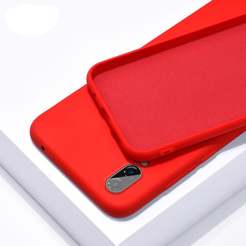 Red / Note 10 - For Samsung Galaxy Note 10 Plus Case Liquid Silicone TPU Soft Cover For Samsung Galaxy Note 10 2019 Note10 pro Phone Cases Shockproof Cover