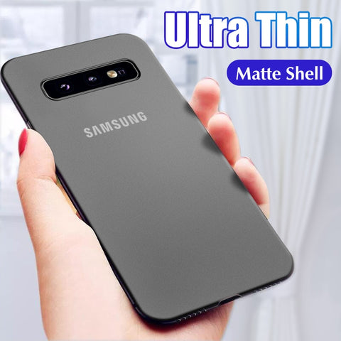 [variant_title] - Luxury Ultra Thin 0.2mm Matte PP Case On The For Samsung Galaxy S8 S9 S10 S10E Plus Note 8 9 10 Pro Shockproof Bumper Phone Case