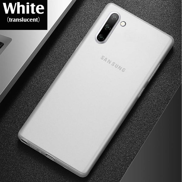 white / For S8 - Luxury Ultra Thin 0.2mm Matte PP Case On The For Samsung Galaxy S8 S9 S10 S10E Plus Note 8 9 10 Pro Shockproof Bumper Phone Case