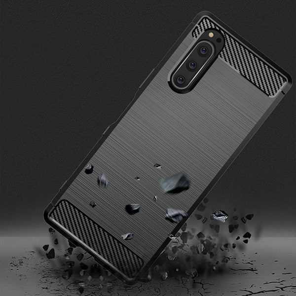 [variant_title] - For Sony Xperia 5 Case Silicone Rugged Armor Soft Cover Case For Sony Xperia5 2019 Phone Fundas Coque Cases