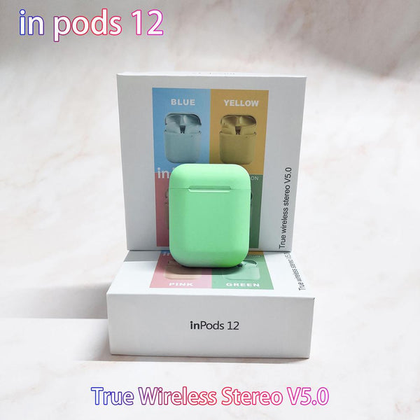 green inpods - Tws Wireless Airpos Bluetooth Earphones Inpods I Pods Headpones White Airphone Airbuds Gaming Headset inpods Earbuds airpro