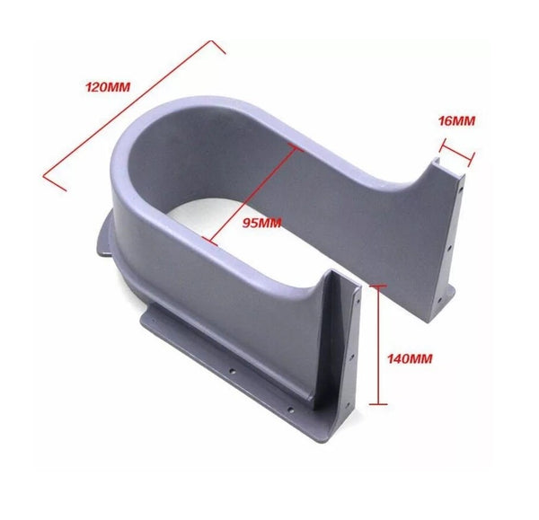 Type 3-Grey - Plastic U Shape Drain Pipe Bathroom Cabinet Sink Drawer Pull Out Kitchen Bath Recessed U under Sink Drainage Grommet