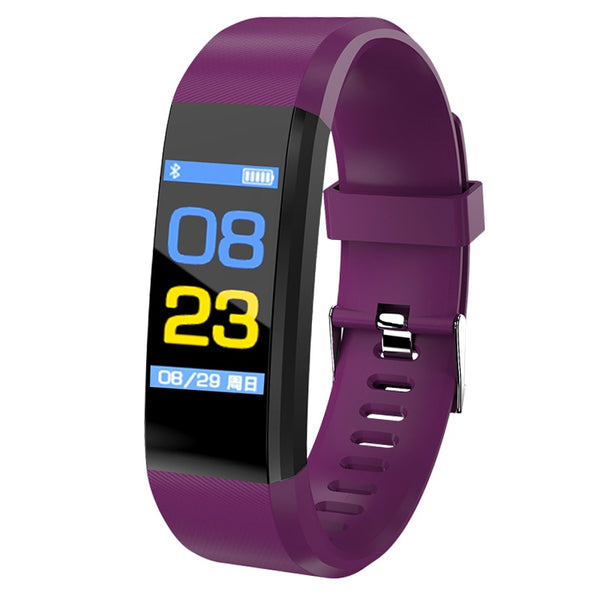 purple - BANGWEI New Smart Watch Men Women Heart Rate Monitor Blood Pressure Fitness Tracker Smartwatch Sport Watch for ios android +BOX
