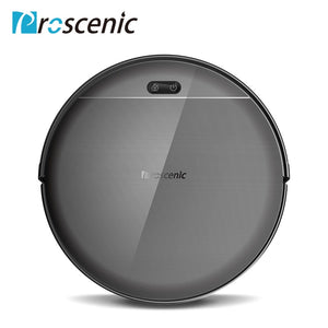 Dark Grey / AU - Proscenic 800T Robot Vacuum Cleaner Big Dust Box Water Tank Wet Mopping App Control Auto Charge 1800Pa Suction Robotic Vacuum