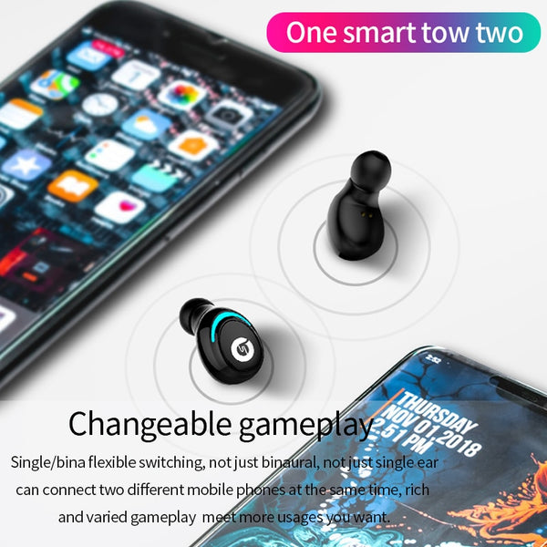 [variant_title] - Bluetooth 5.0 Wireless Earphone TWS In Ear Headphones Handsfree Earphones Headphone Sport Earbuds Headset For Phone With Mic