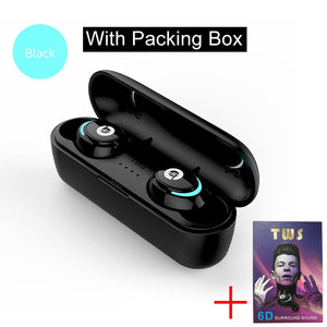 Black - Bluetooth 5.0 Wireless Earphone TWS In Ear Headphones Handsfree Earphones Headphone Sport Earbuds Headset For Phone With Mic