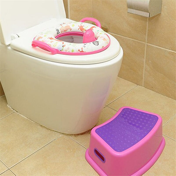 [variant_title] - Newly Cartoon Children Toilet Seat Potty Training Seats With Armrest Handrail Children's Pot For Baby Boys Girls Urinal